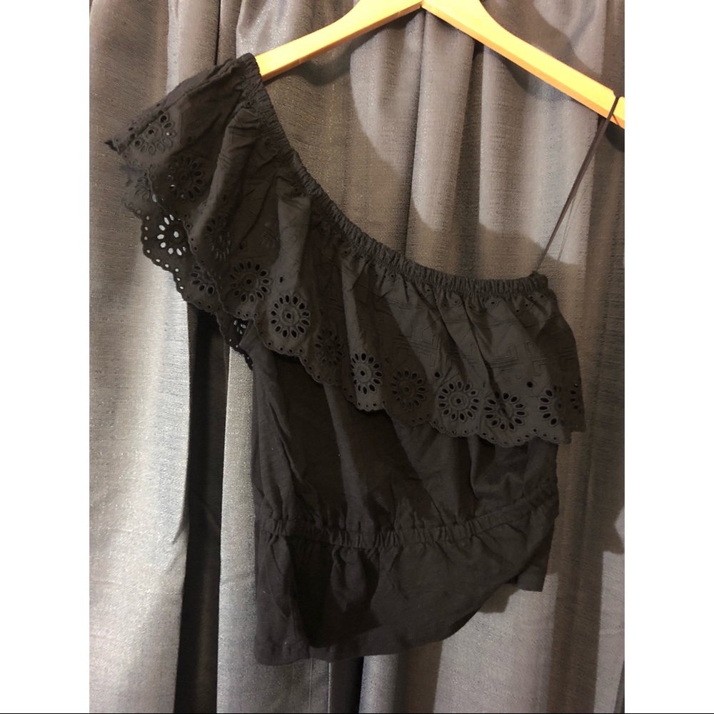 Valerie One Shoulder Ruffle Top